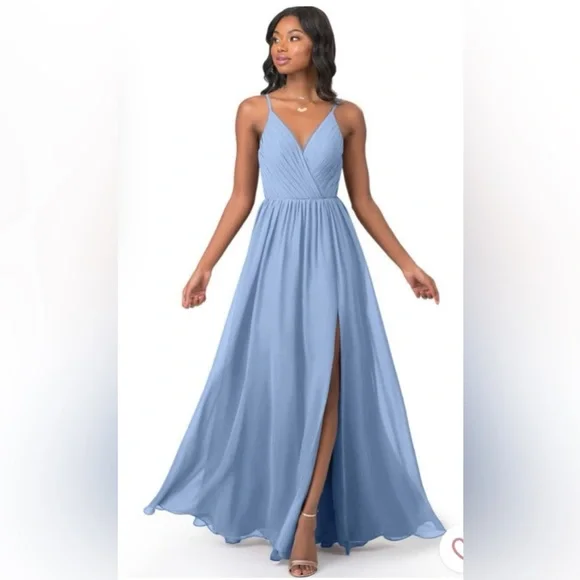 Dresses | Azazie Steel Blue | Poshmark Dresses | Azazie Steel Blue | Poshmark